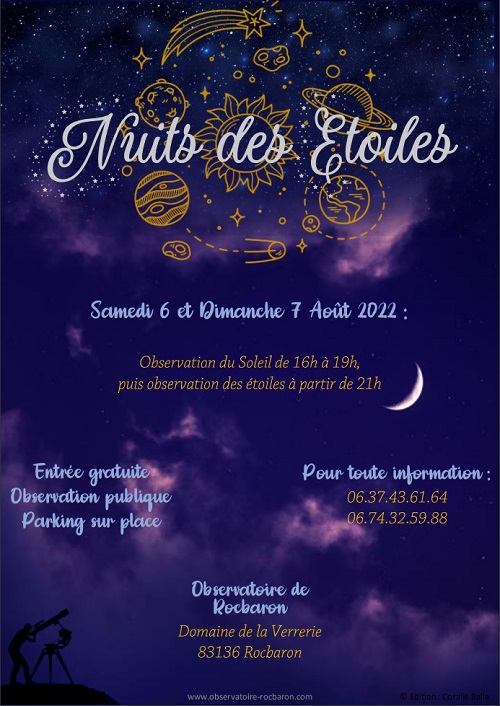 Affiche Nuits des Étoiles (source: AFA)